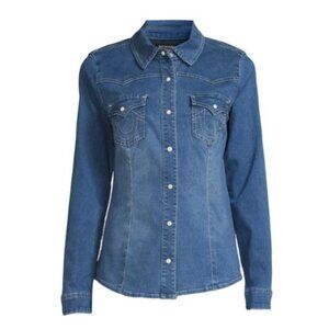 NWT True Religion Western Denim Shirt